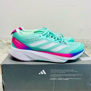 adidas Adizero SL Turquoise and Pink Running Shoes W7